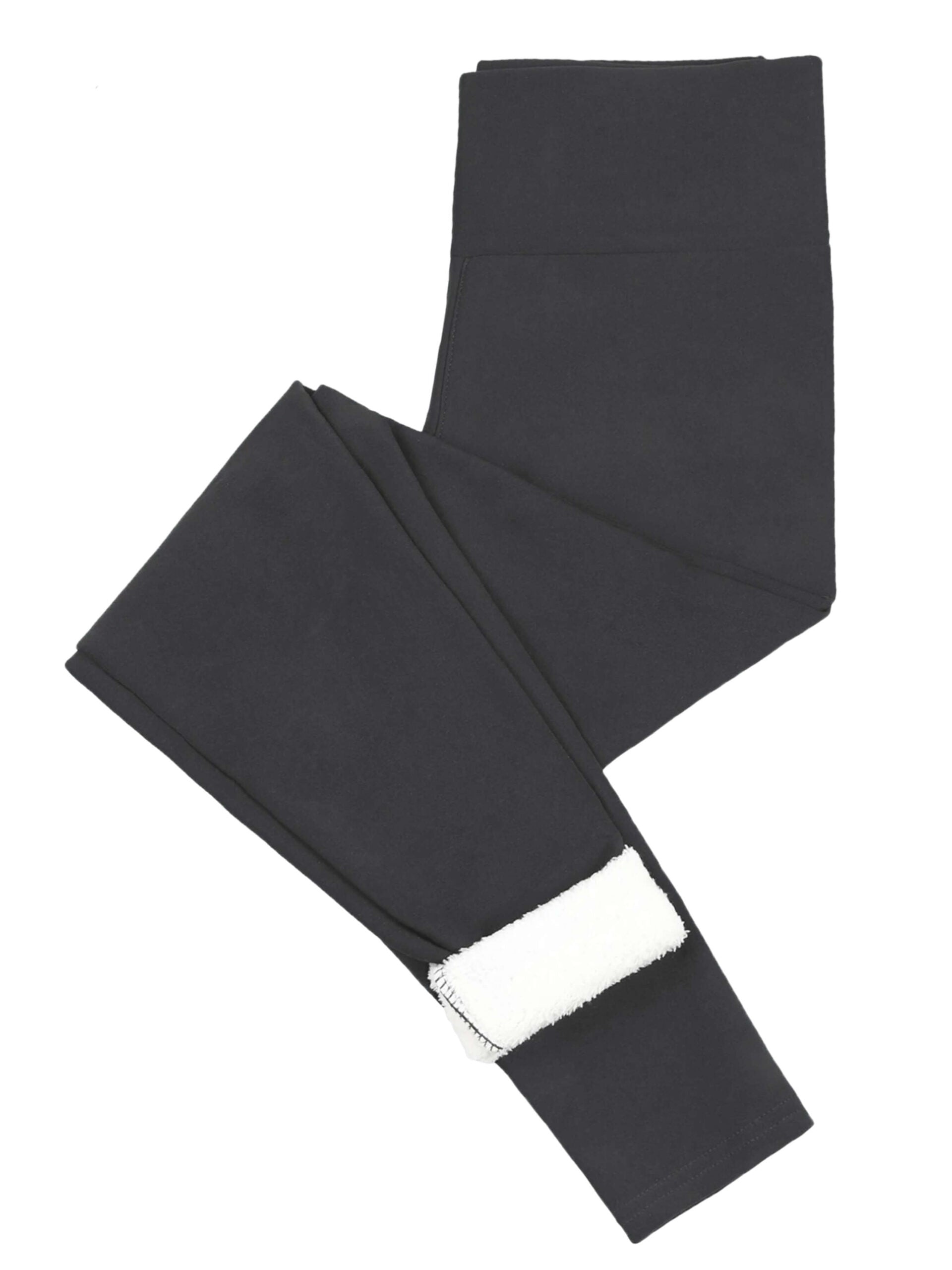 Womens Fleece Lined Leggings - DGray, M image