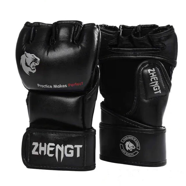 Black muay thai gloves sold by 100 Spartans