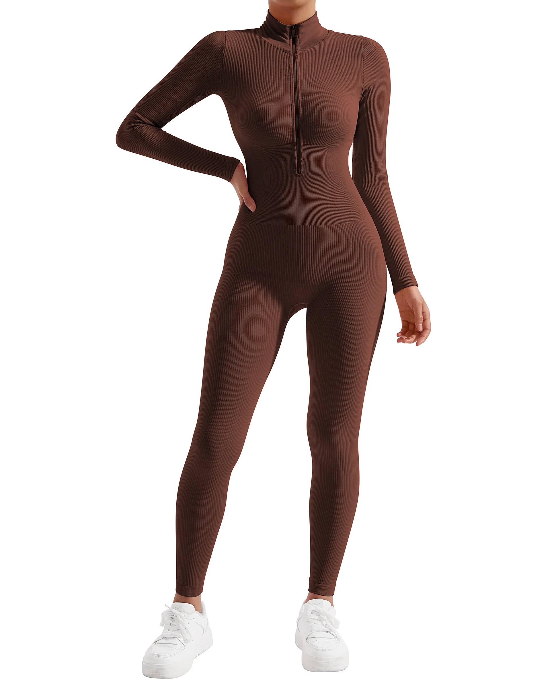 Casual Jumpsuits For women - brown baotou, XXL image