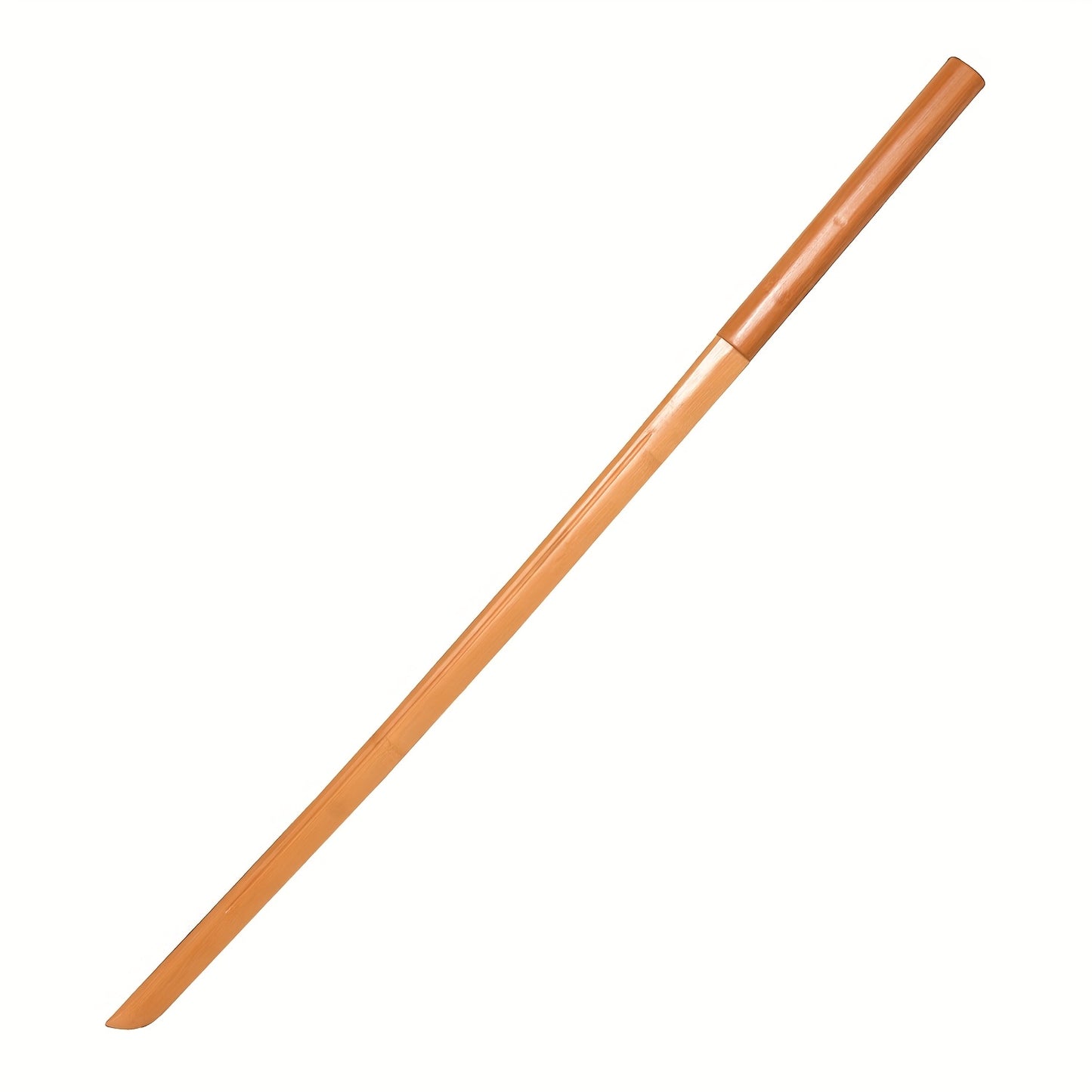 Wooden training sword on a white background