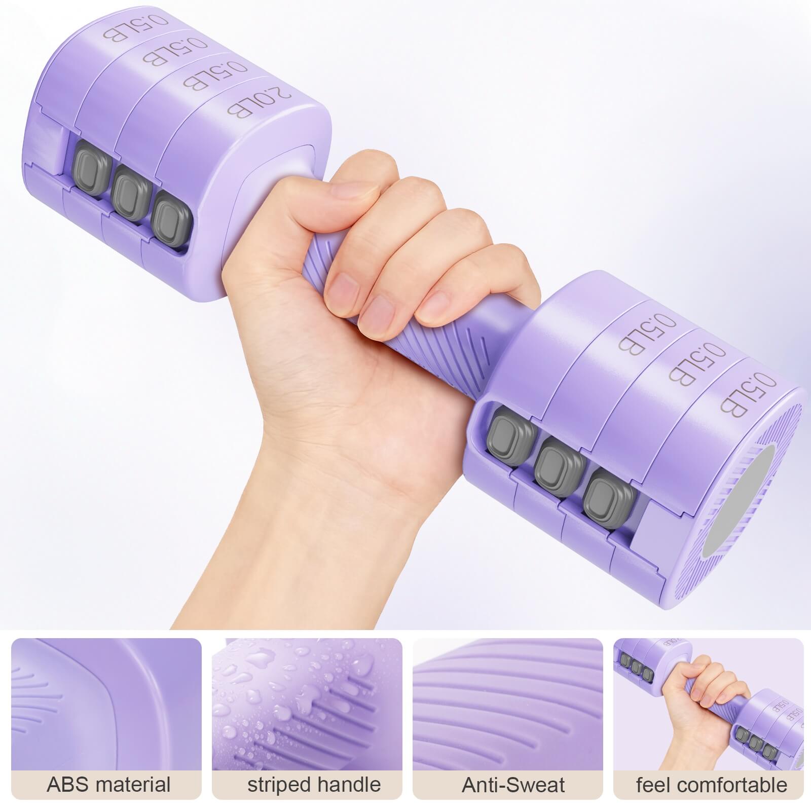 A core home fitness adjustable dumbbell set with weight indication on a white background