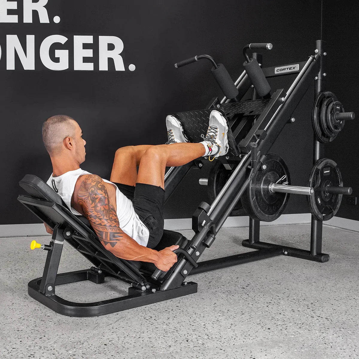 LP-10 Cortex 45-Degree Leg Press Hack Squat Machine Sold by 100 Spartans