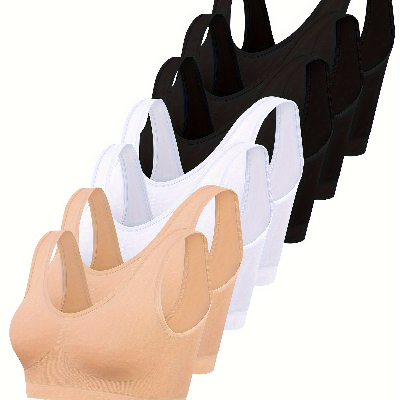 7 pcs Padded Sports Bra For Women sold by 100 Spartans on a white background