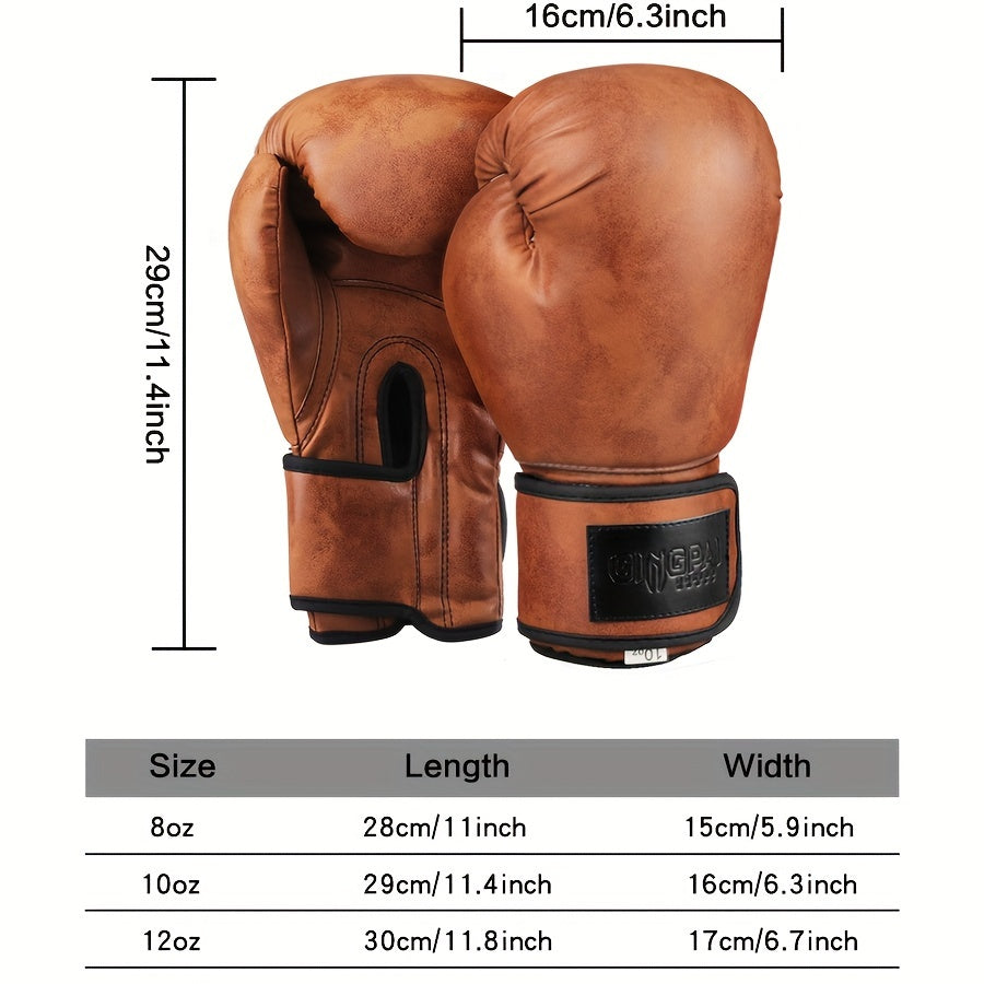 Dimension of a vintage series unified boxing gloves sold by 100 Spartans