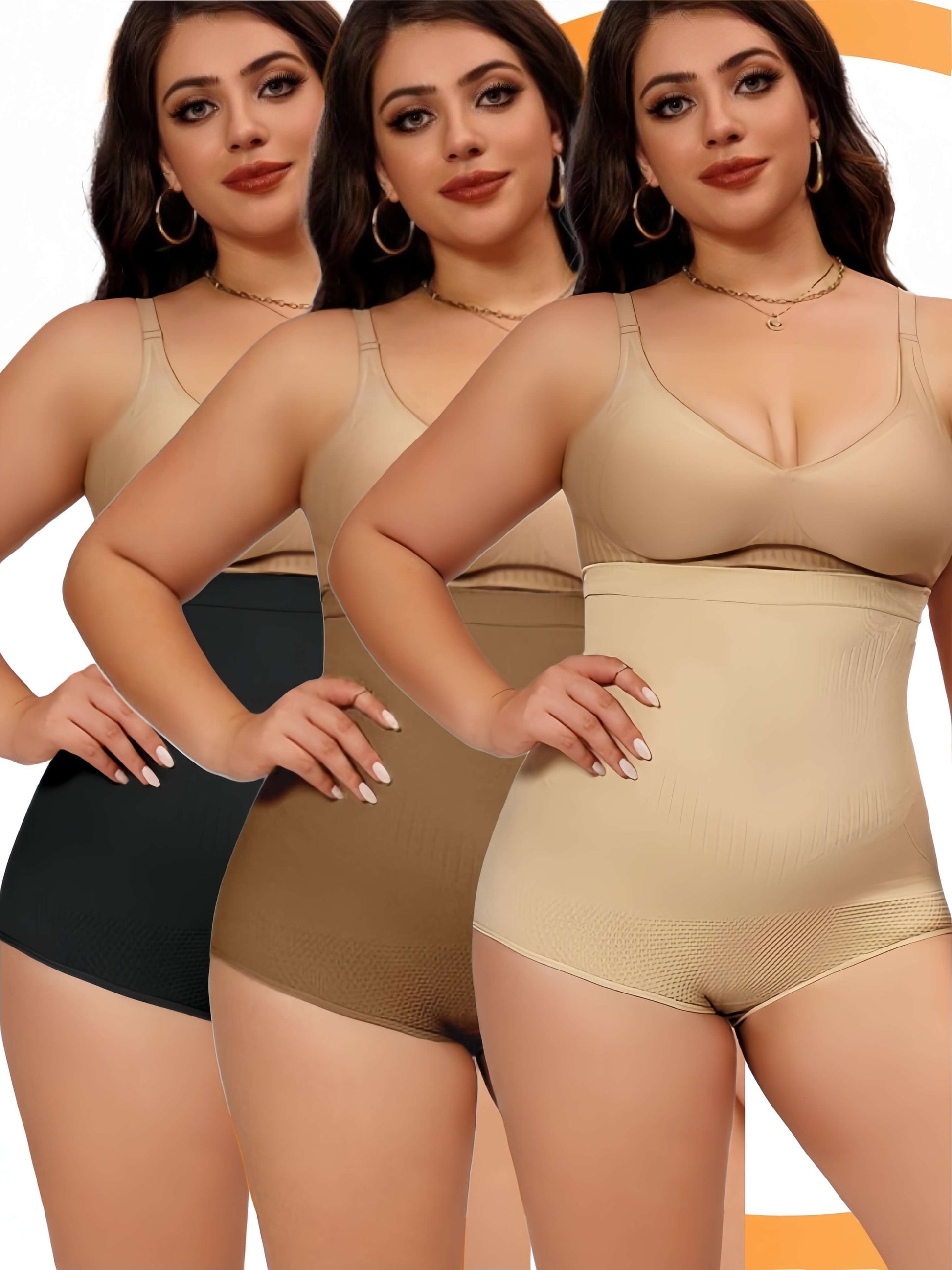 3-piece set of high waist tummy control panties sold by 100 Spartans