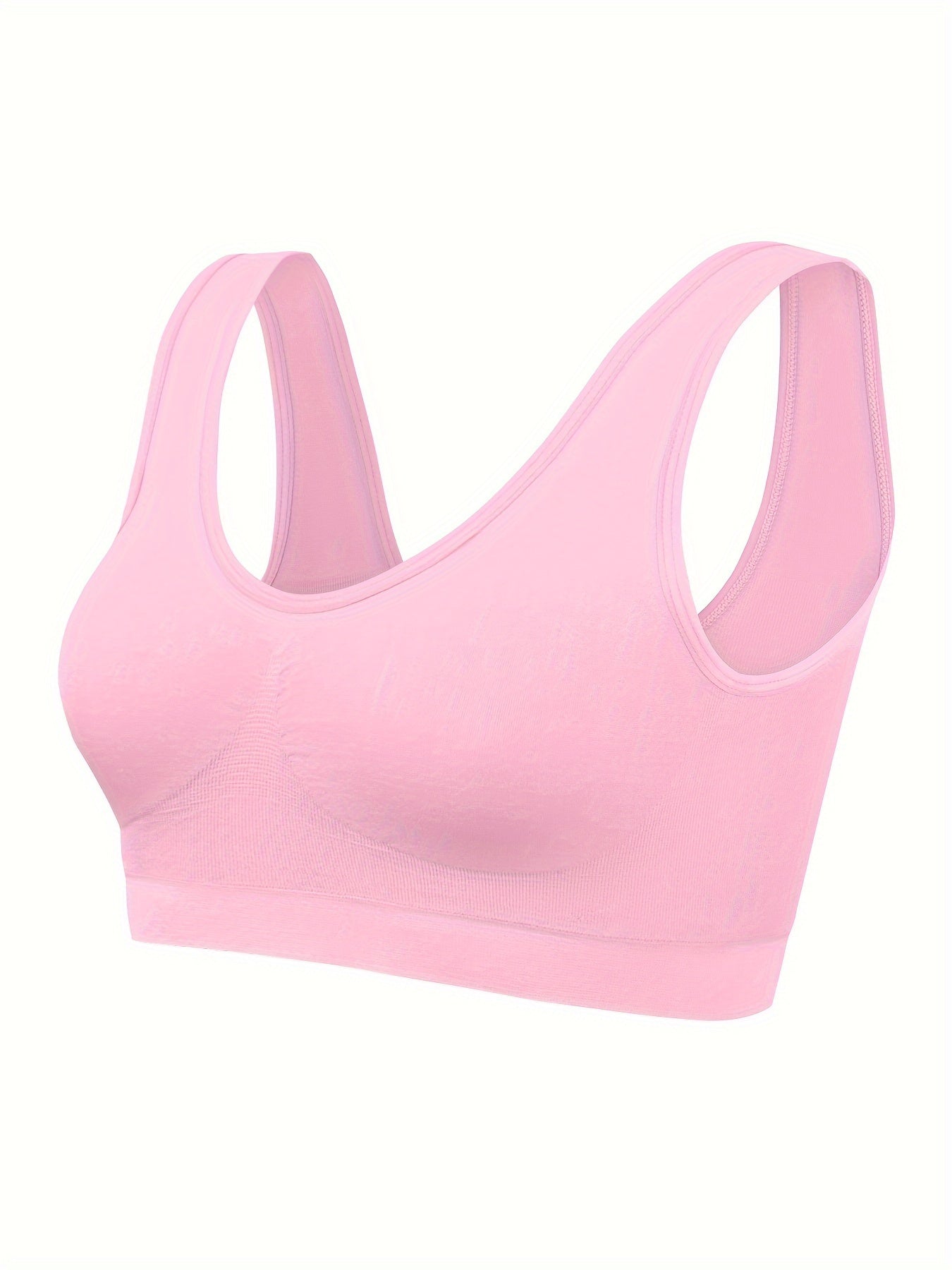 A front view of a brown Padded Sports Bra For Women sold by 100 Spartans on a white background