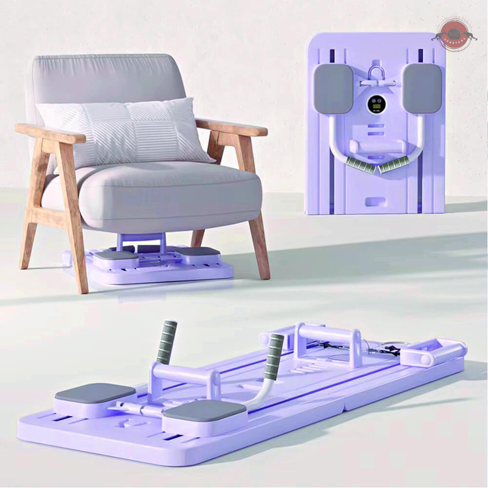 A purple Pilates Board sold by 100 Spartans