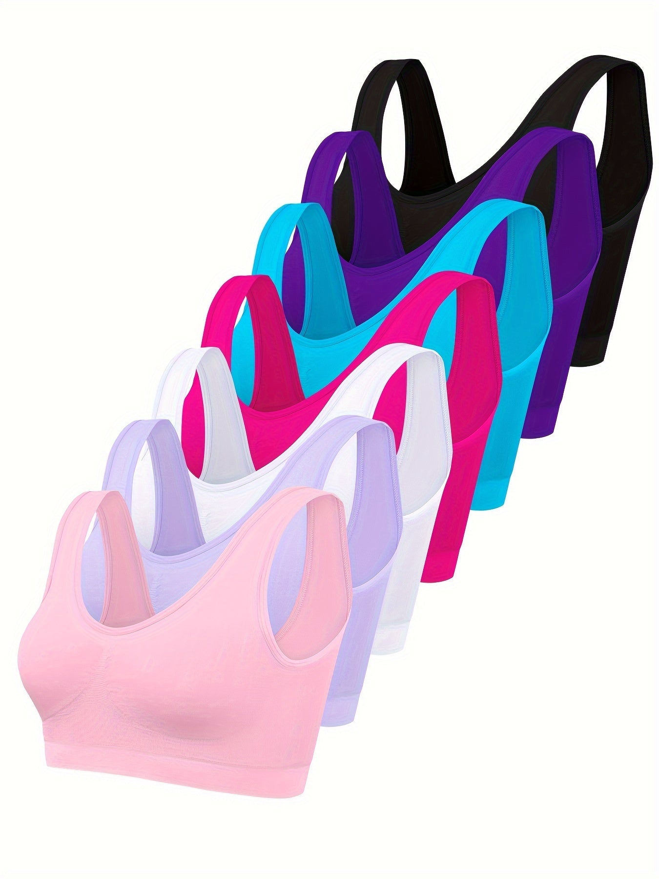 7pcs Padded Sports Bra For Women sold by 100 Spartans on a white background