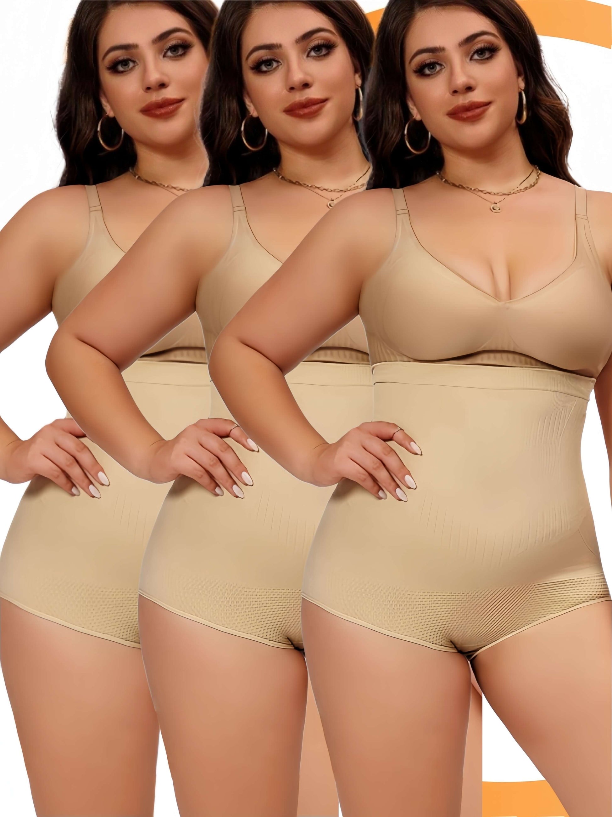 3-piece set of high waist tummy control panties sold by 100 Spartans