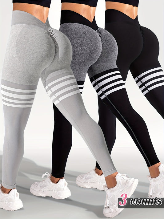 3 different yoga leggings sold by 100 Spartans