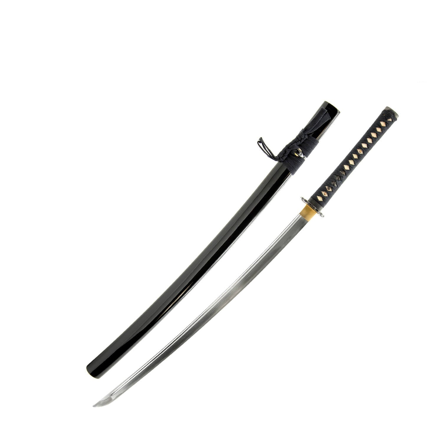 Training sword with sheath on a white background