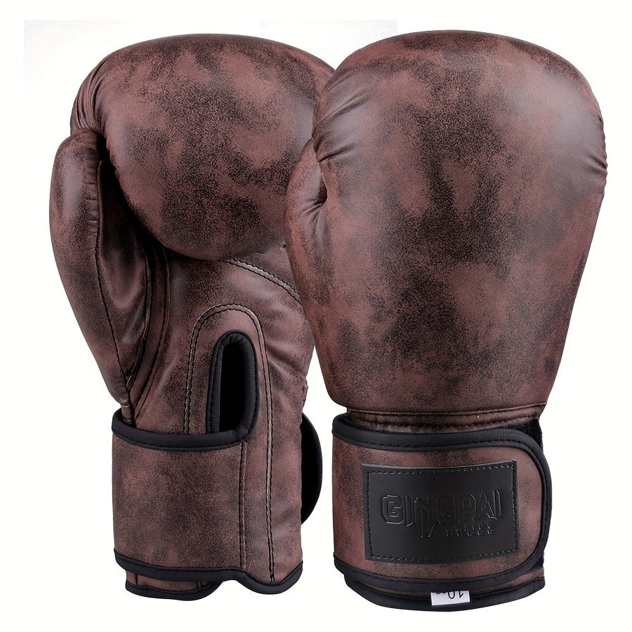 Dark brown vintage Series Unified Boxing Gloves sold by 100 Spartans