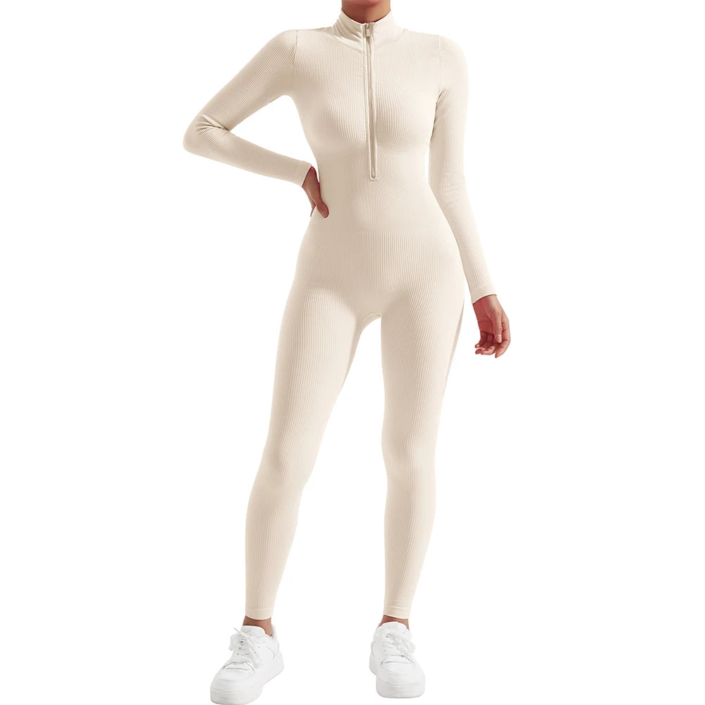 Casual Jumpsuits For women - Beige, XXL image