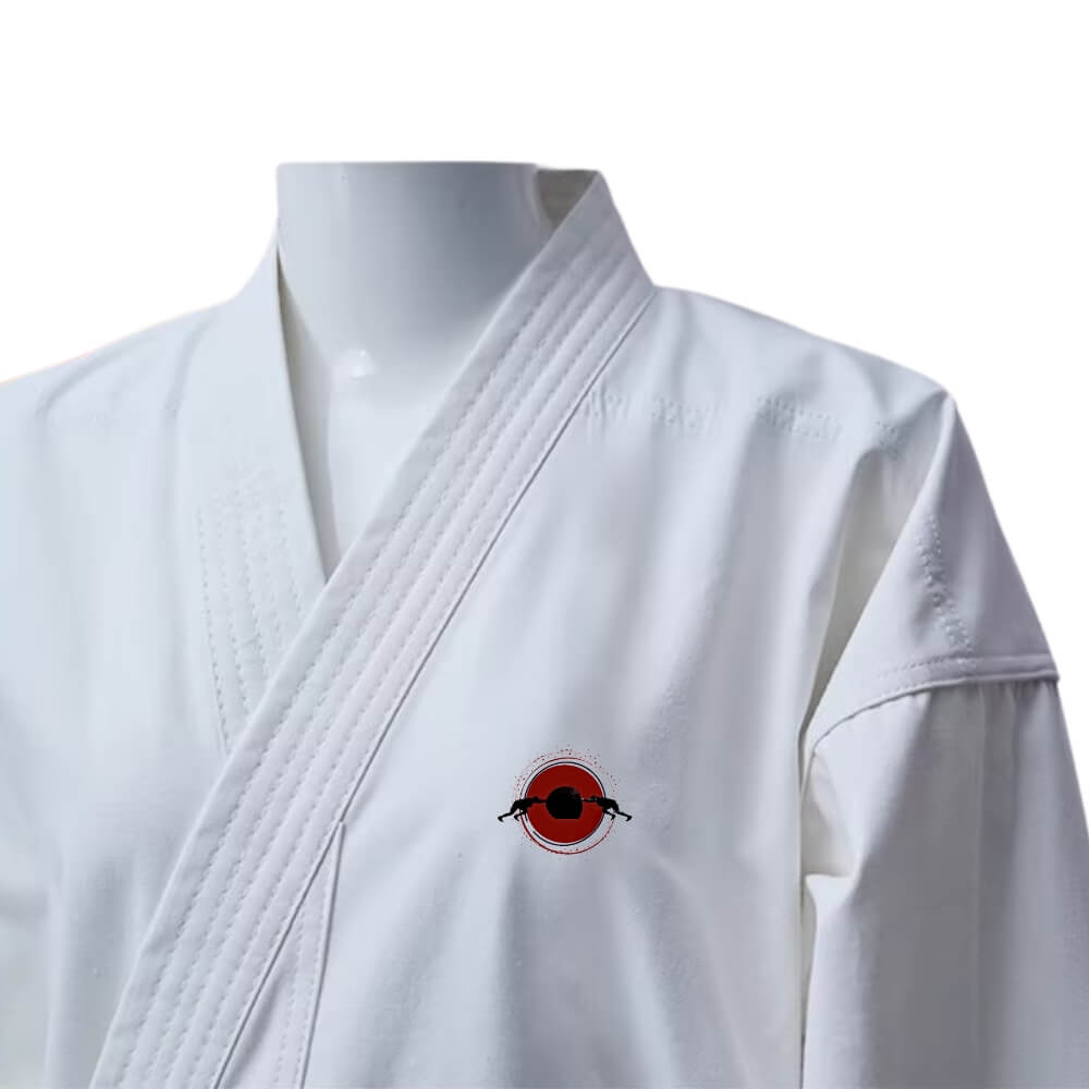 A set of white 10oz Men's Classic Karate Gi sold by 100 Spartansz