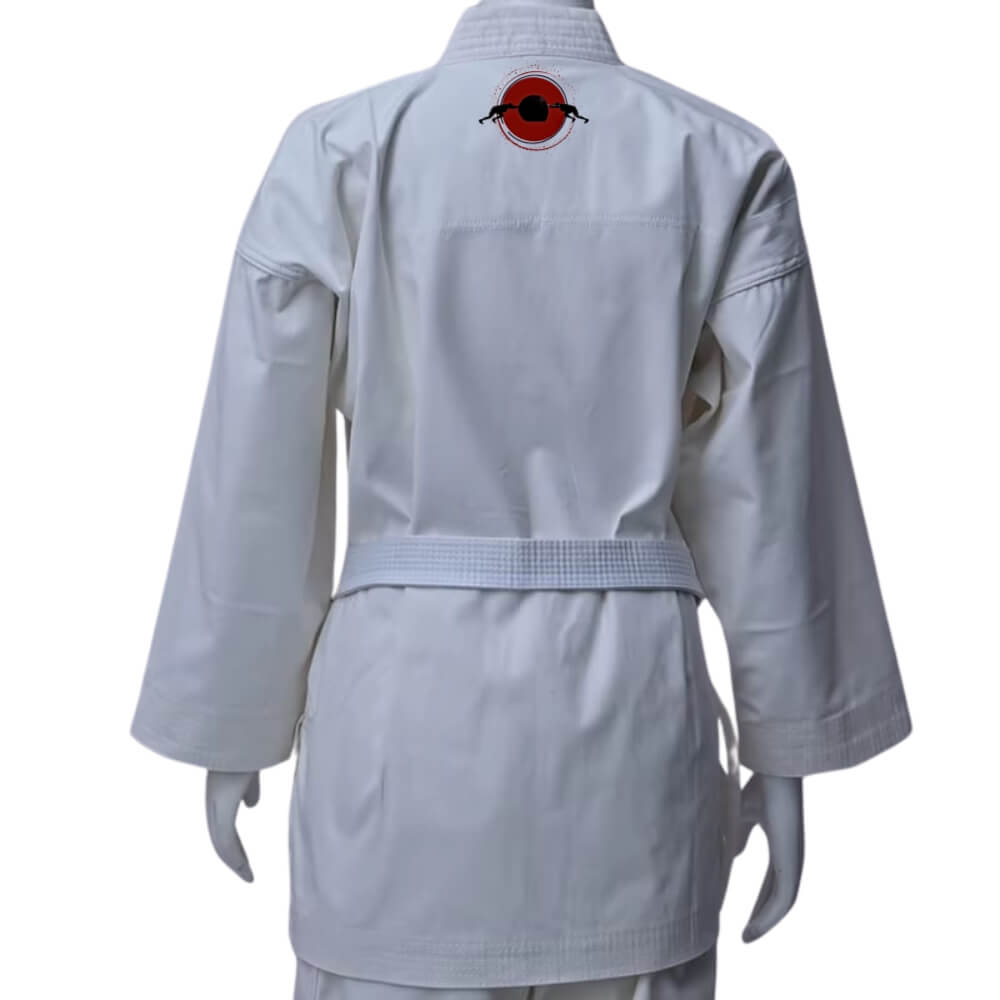 A set of white 10oz Men's Classic Karate Gi sold by 100 Spartans