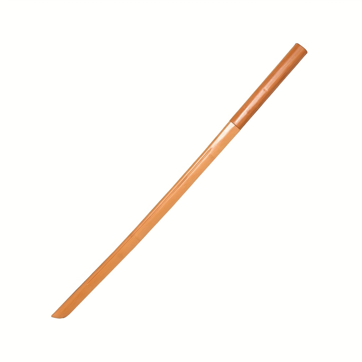 Wooden training sword on a white background