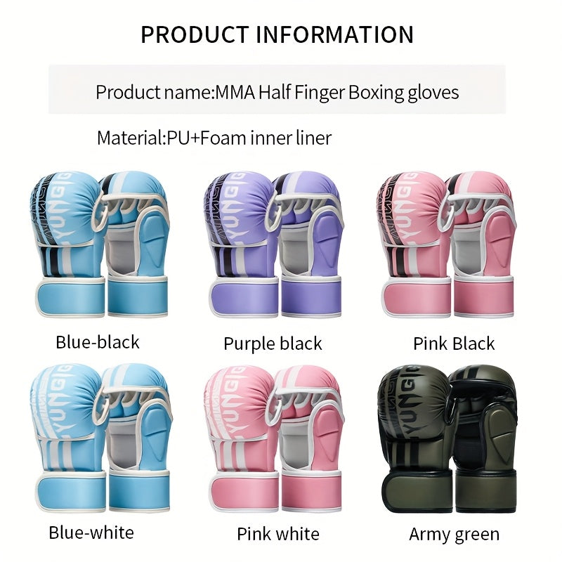 Different colors and sizes of Muay thai gloves sold by 100 Spartans