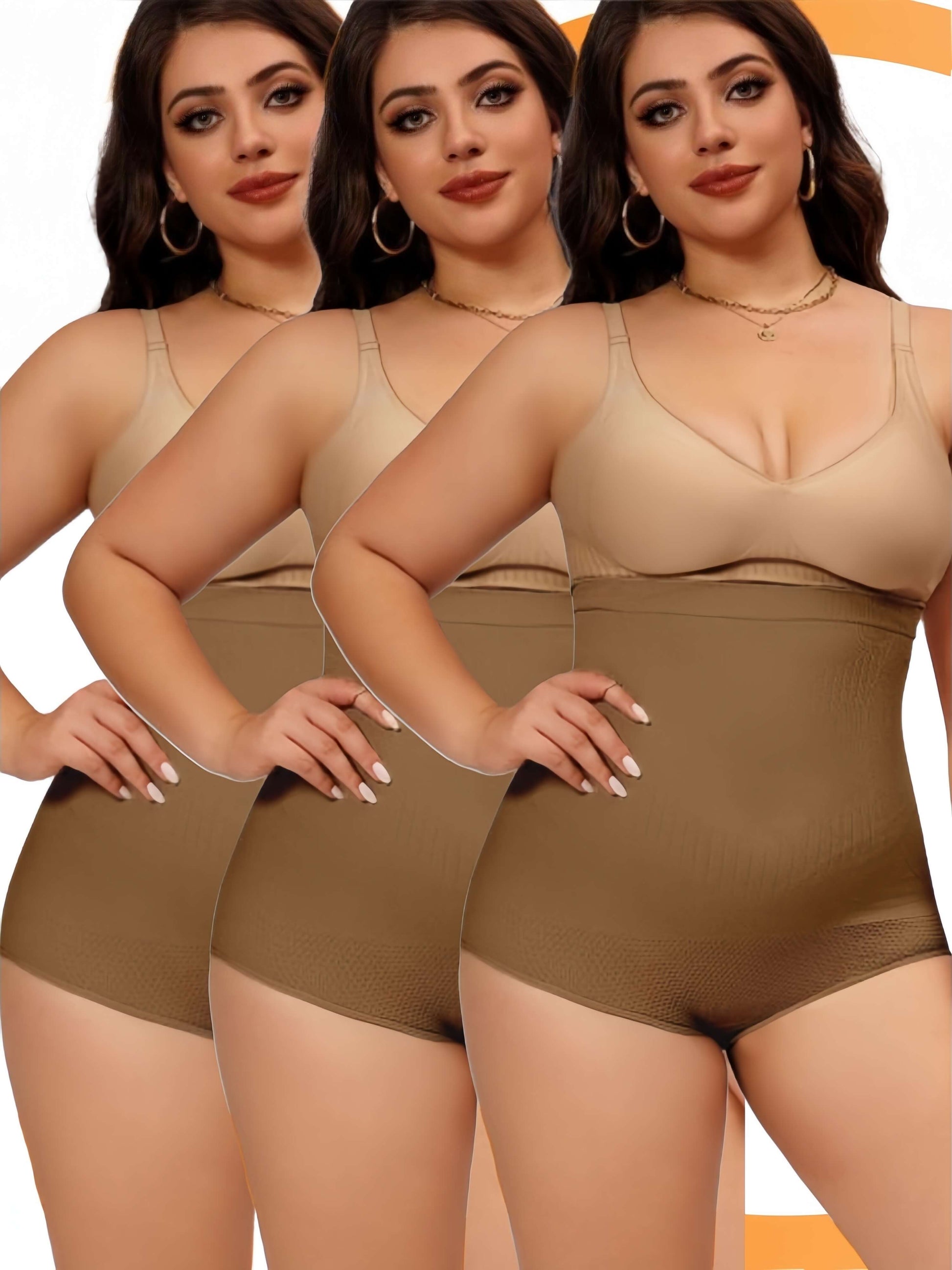 3-piece set of high waist tummy control panties sold by 100 Spartans