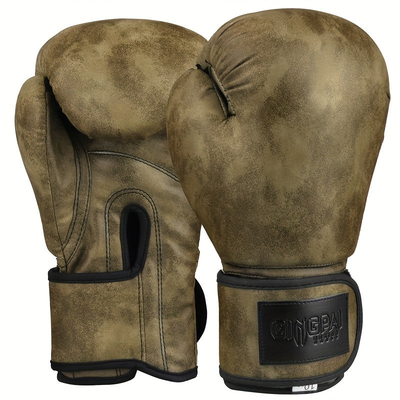 Lemon green vintage series unified boxing gloves sold by 100 Spartans
