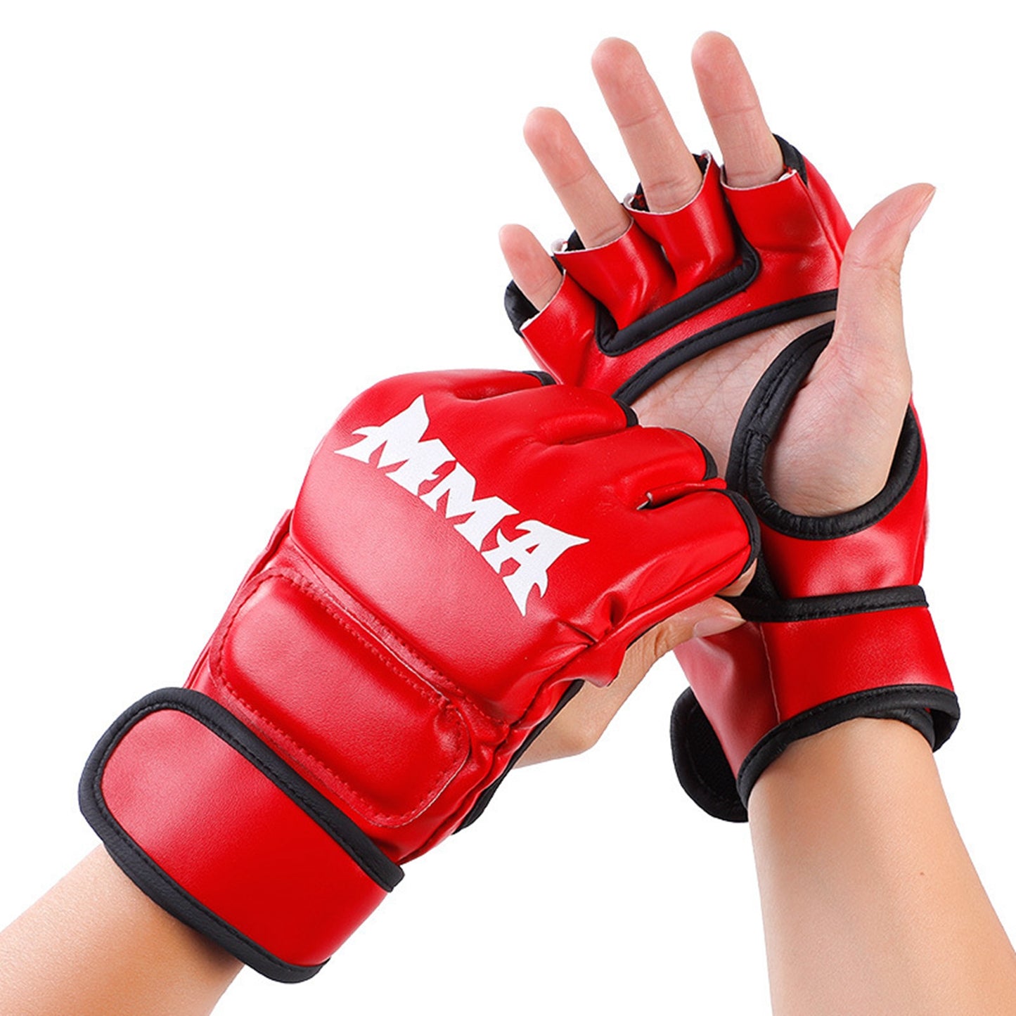 A red mma boxing gloves sold by 100 Spartans