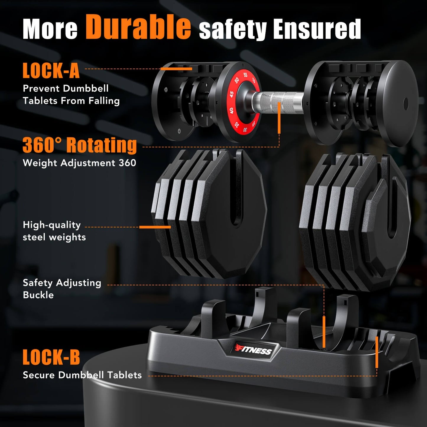 A core home fitness adjustable dumbbell set sold by 100 Spartans