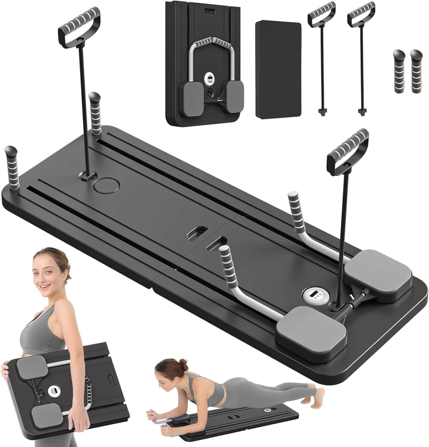 A black Pilates Board sold by 100 Spartans