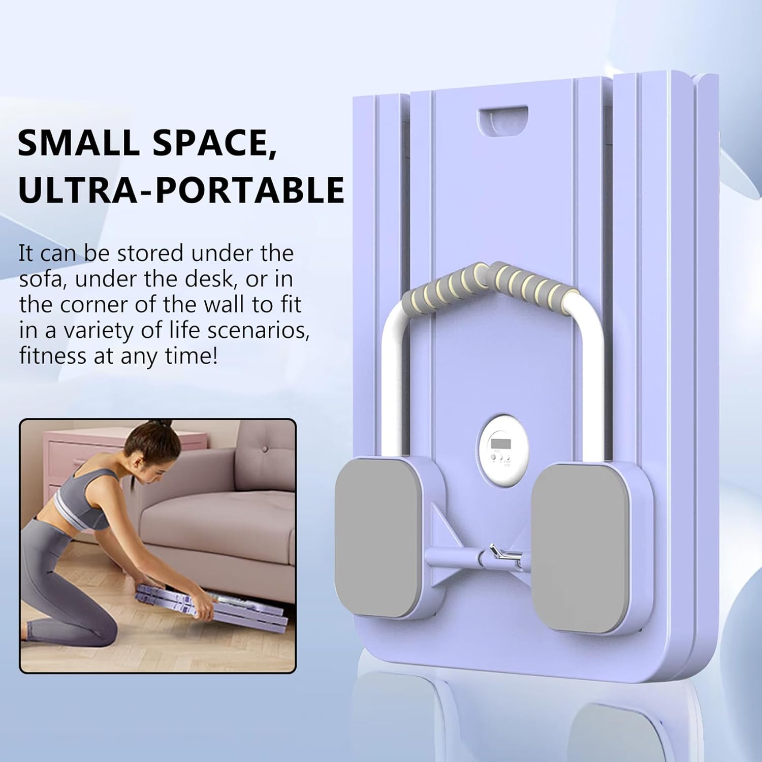 A purple Pilates Board sold by 100 Spartans