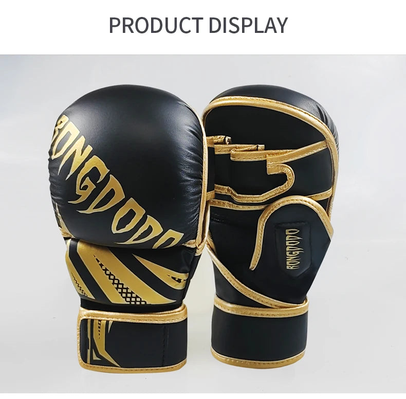 Black muay thai gloves sold by 100 Spartans
