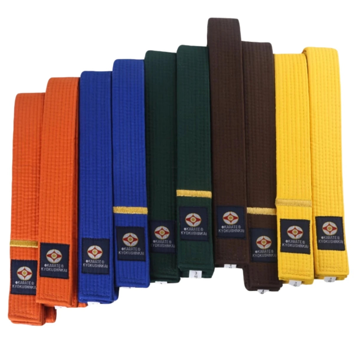Multiple belts in karate sold by 100 Spartans