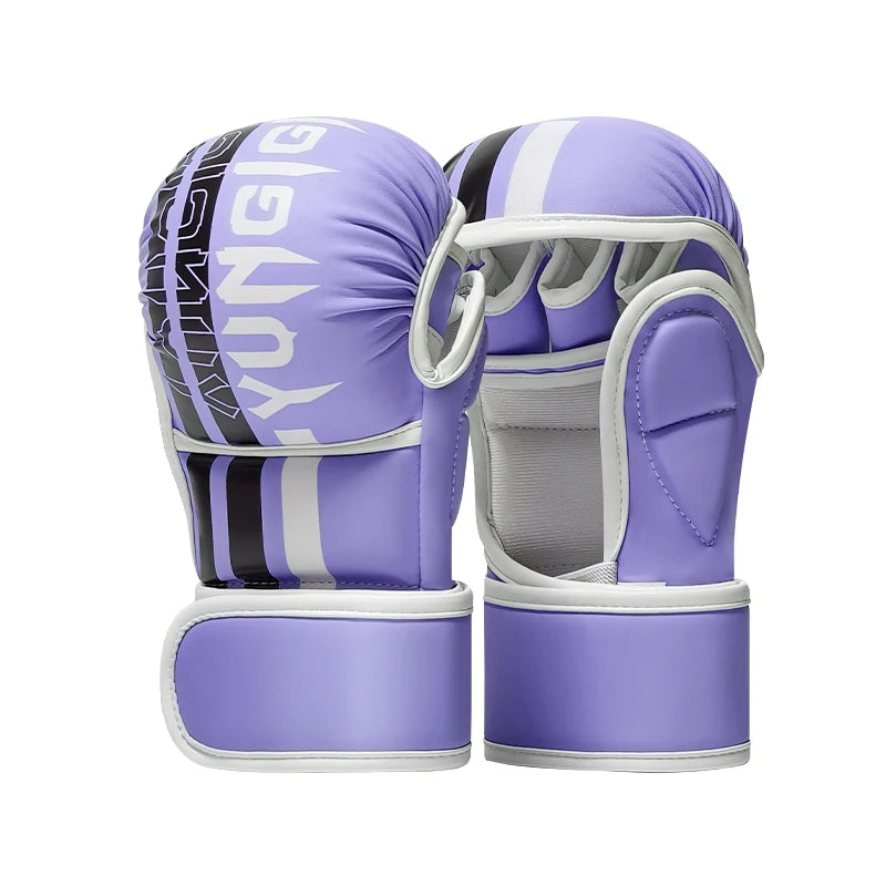 Purple muay thai gloves sold by 100 Spartans