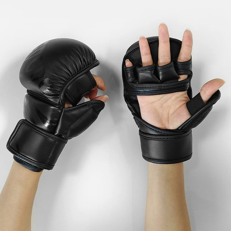Black muay thai gloves sold by 100 Spartans