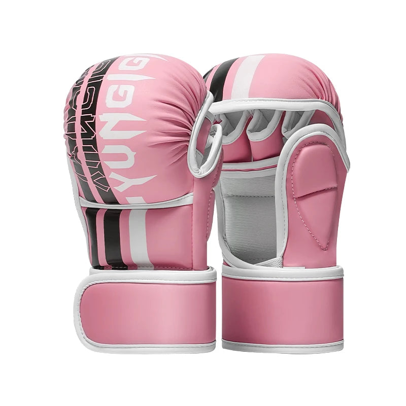 Pink muay thai gloves sold by 100 Spartans