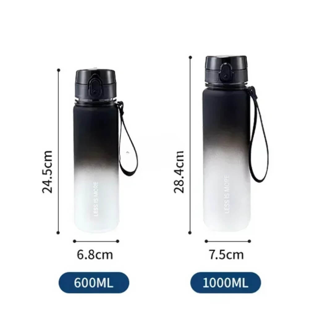 The dimensions of 2 sport water bottle sold by 100 Spartans