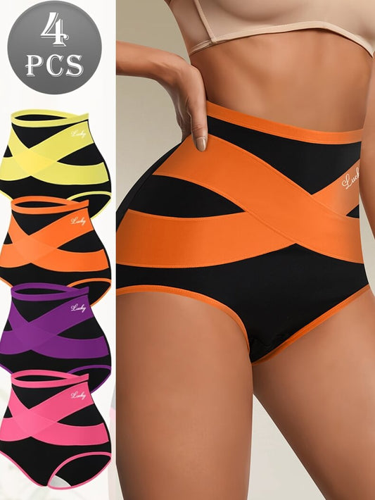 4 pices of Cotton tummy control panties sold by 100 Spartans