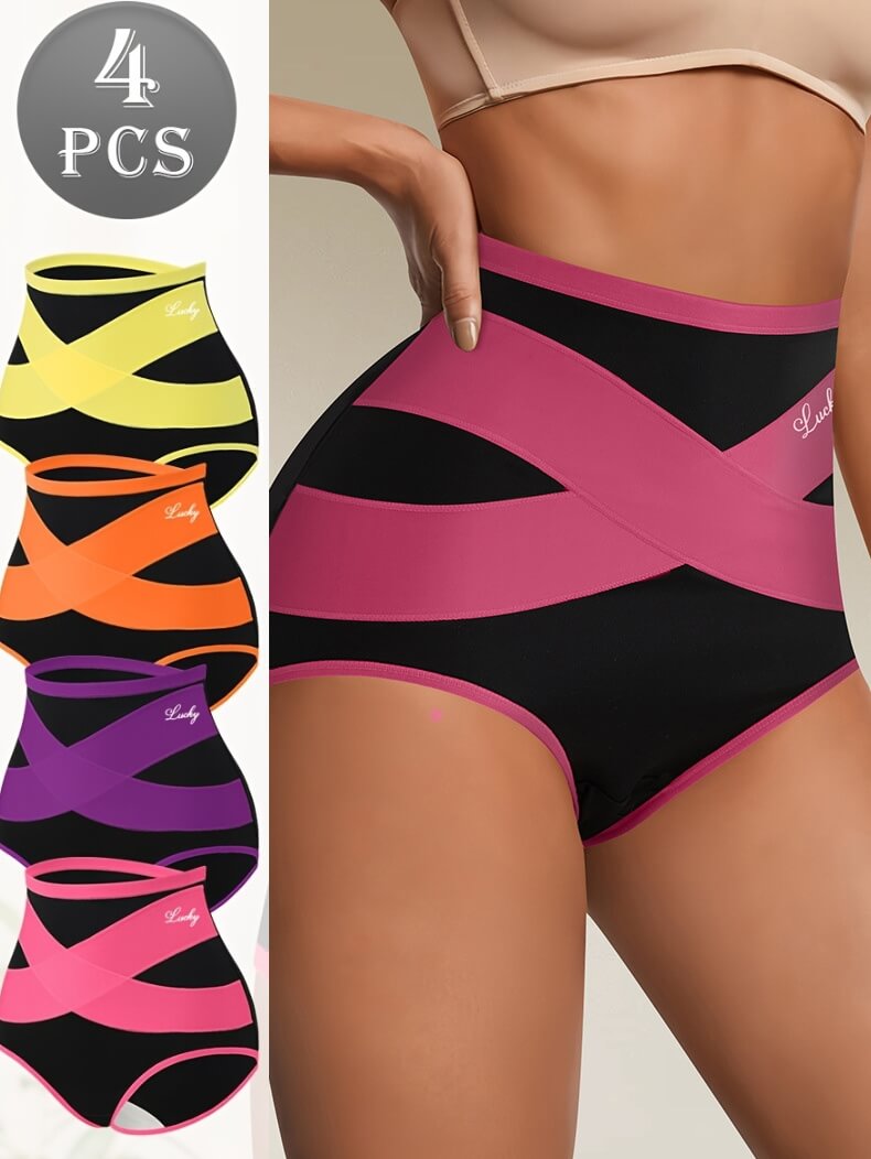 4 pices of Cotton tummy control panties sold by 100 Spartans