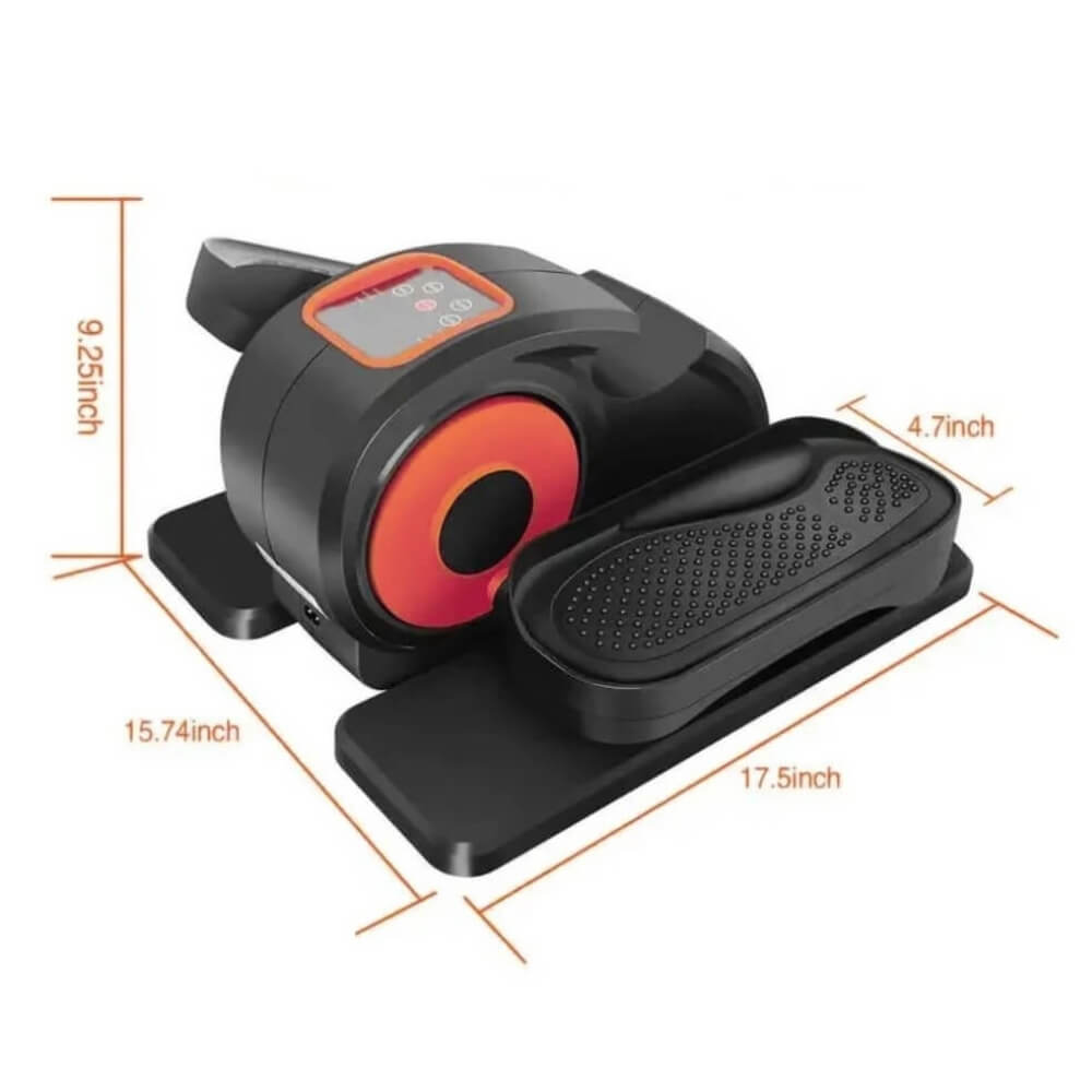 Dimenion of An under the desk elliptical machine sold by 100 Spartans