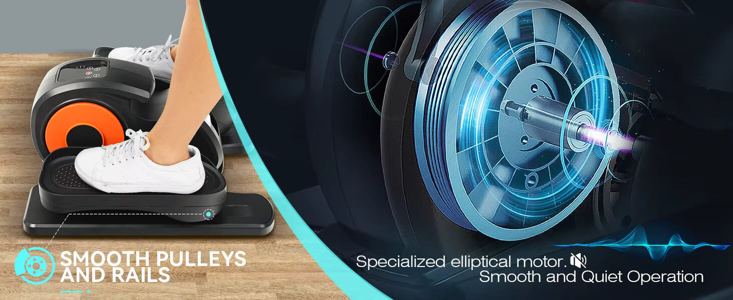 An under the desk elliptical machine sold by 100 Spartans