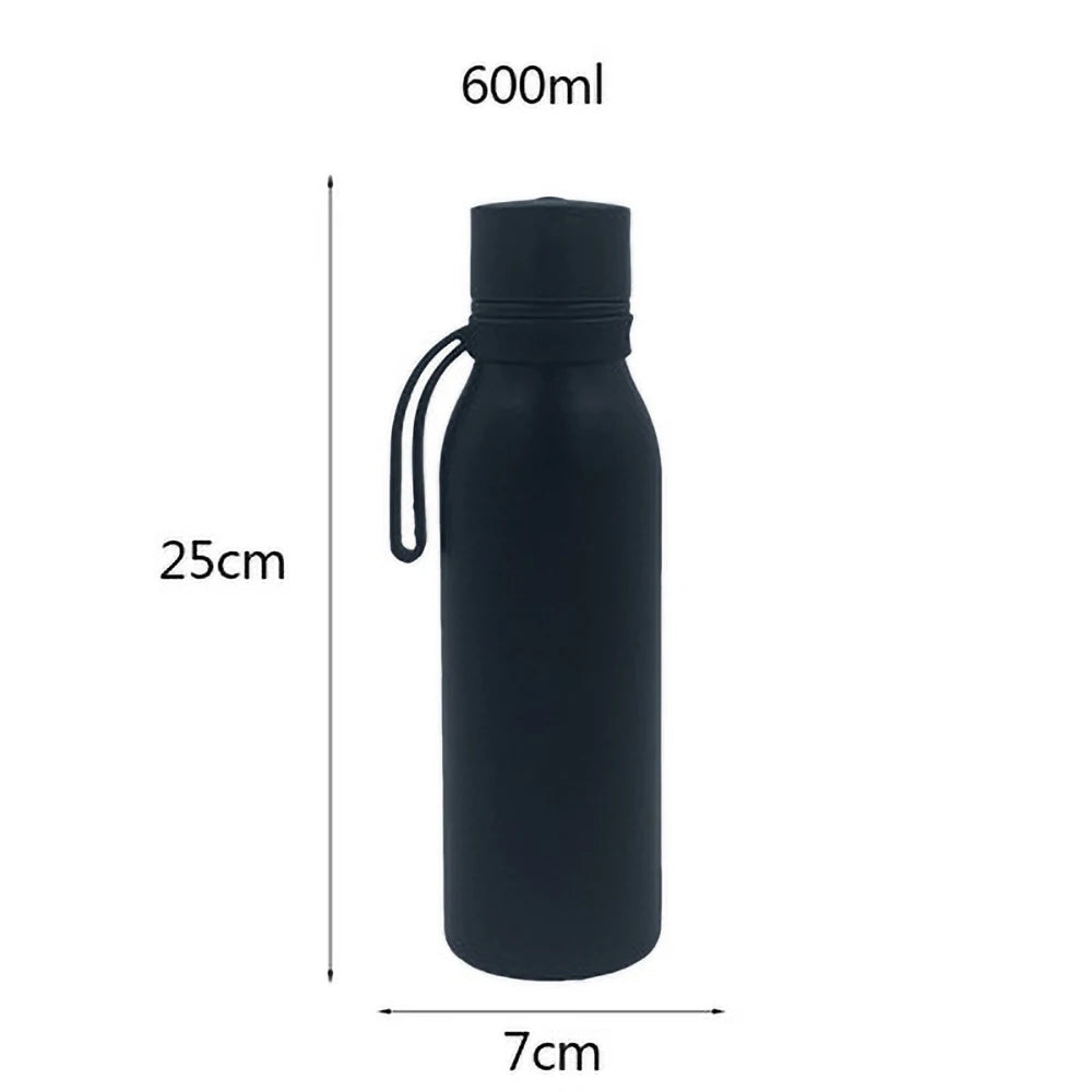 Dimension of a black smart water bottles sold by 100 Spartans