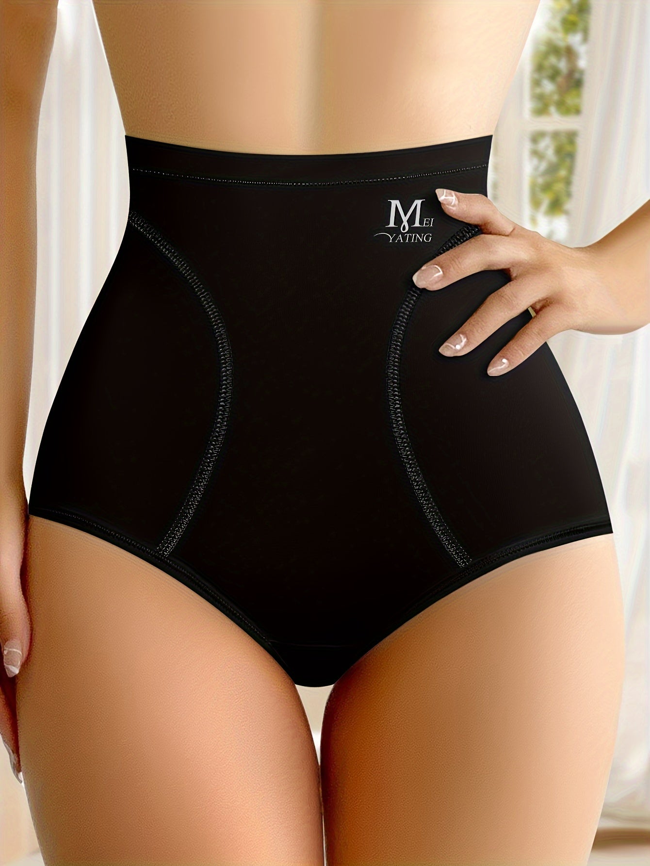 Black High Waist Tummy Control Panties sold by 100 Spartans