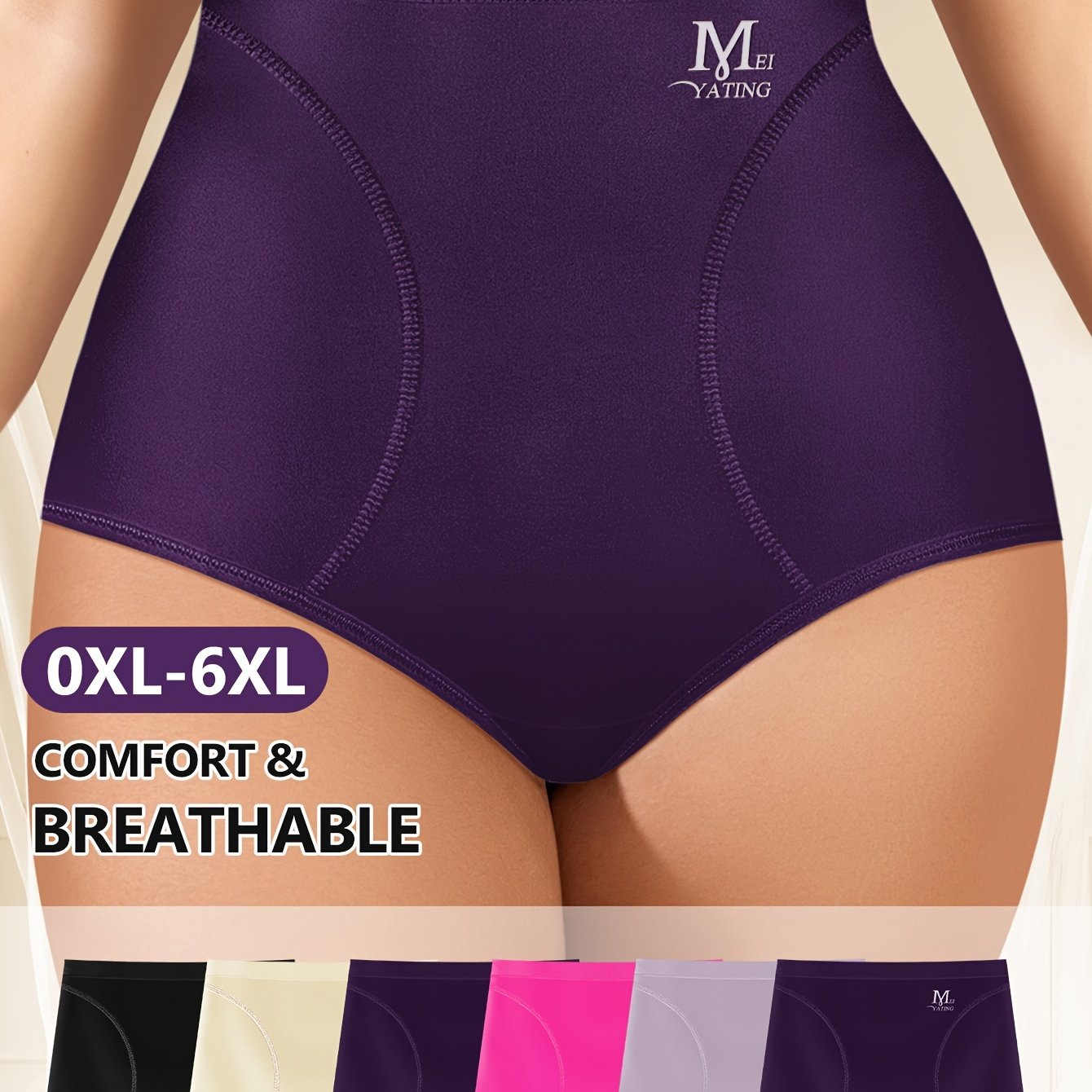 6 Pcs Set High Waist Tummy Control Panties sold by 100 Spartans