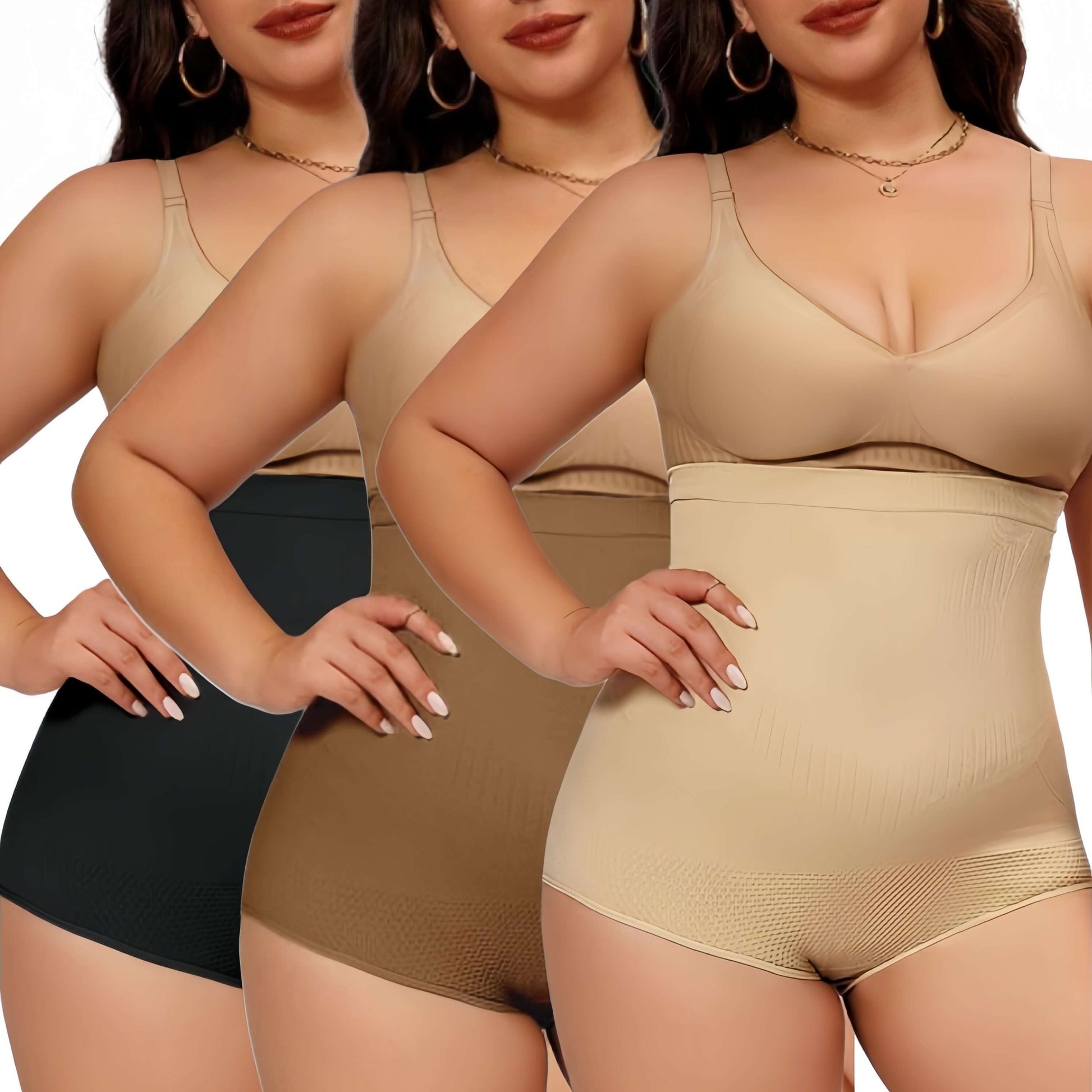 3-piece set of high waist tummy control panties sold by 100 Spartans