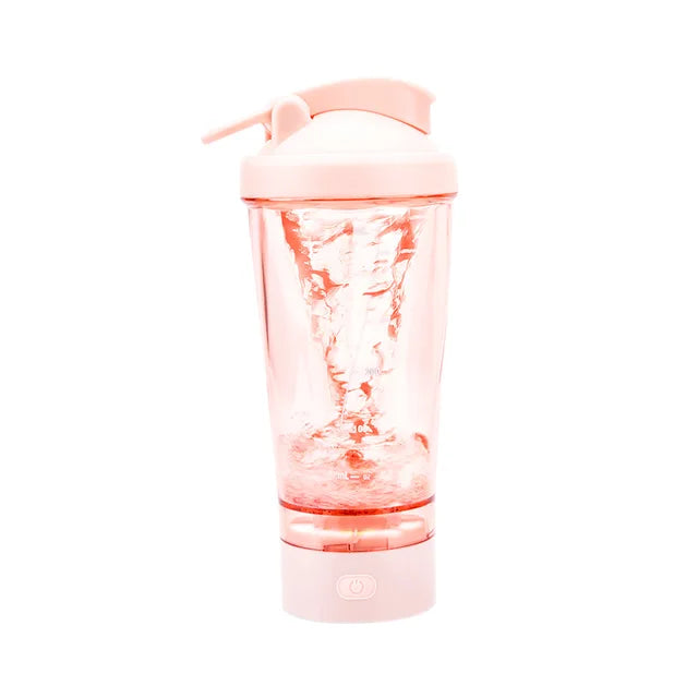 A orange blender water bottle sold by 100 Spartans