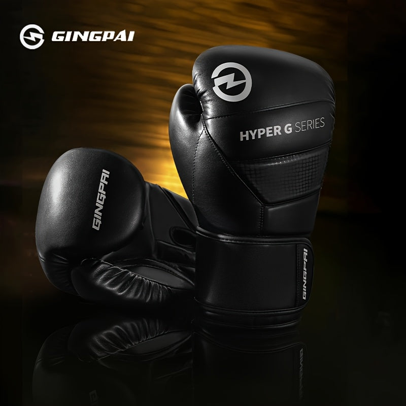 A black plain boxing gloves sold by 100 Spartans