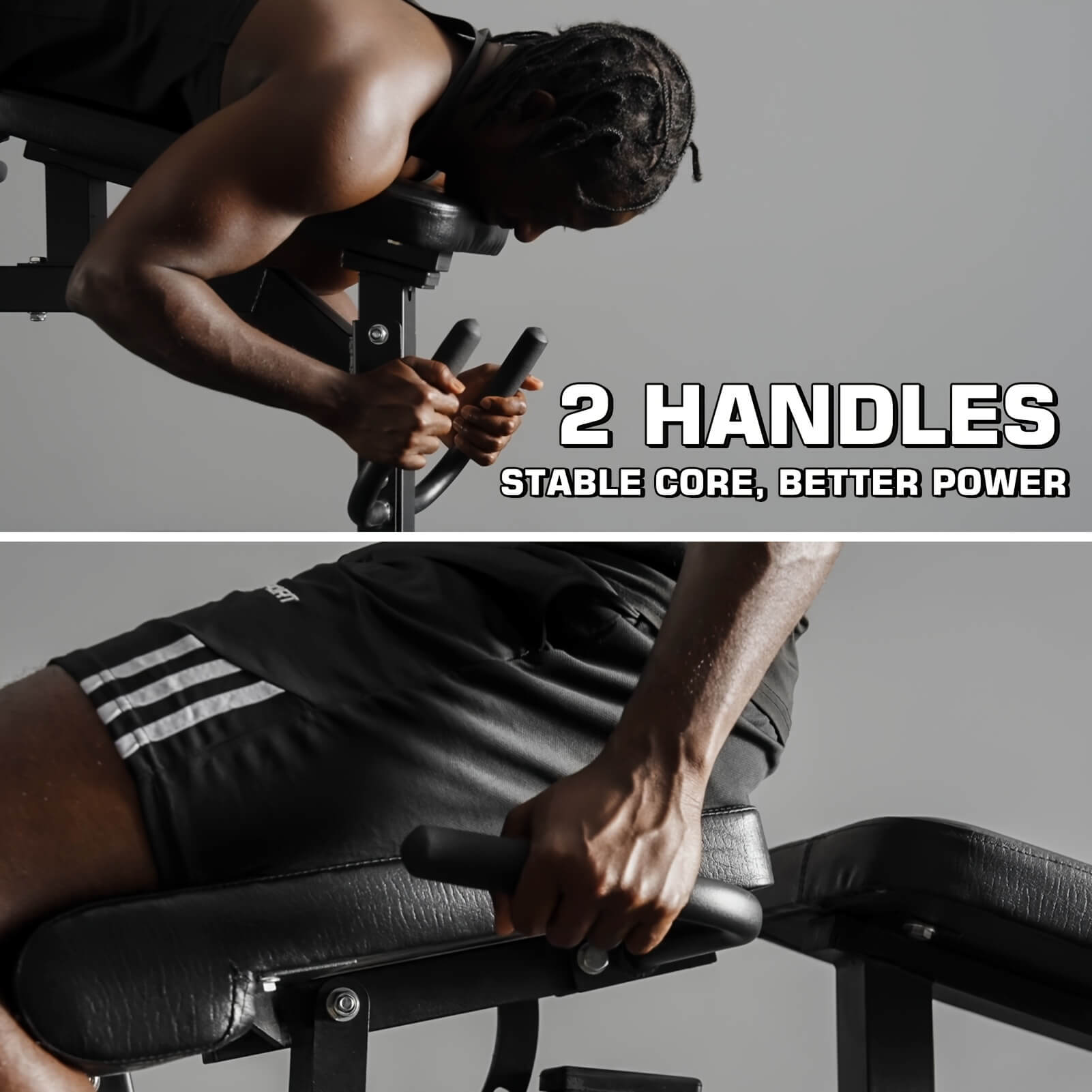 Person using a leg exercise machine sold by 100 Spartans