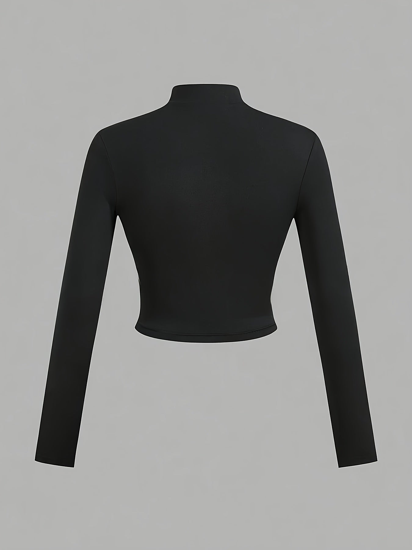 Black womens zip up sweatshirt sold by 100 Spartans on a gray background   