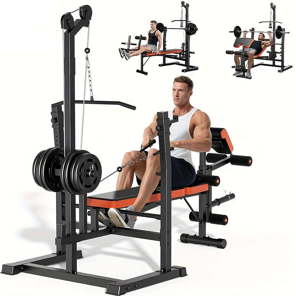 Gym machine with a person using it
