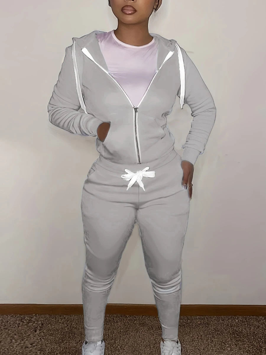 Women's Essentials Tracksuit​ - Gray, S image