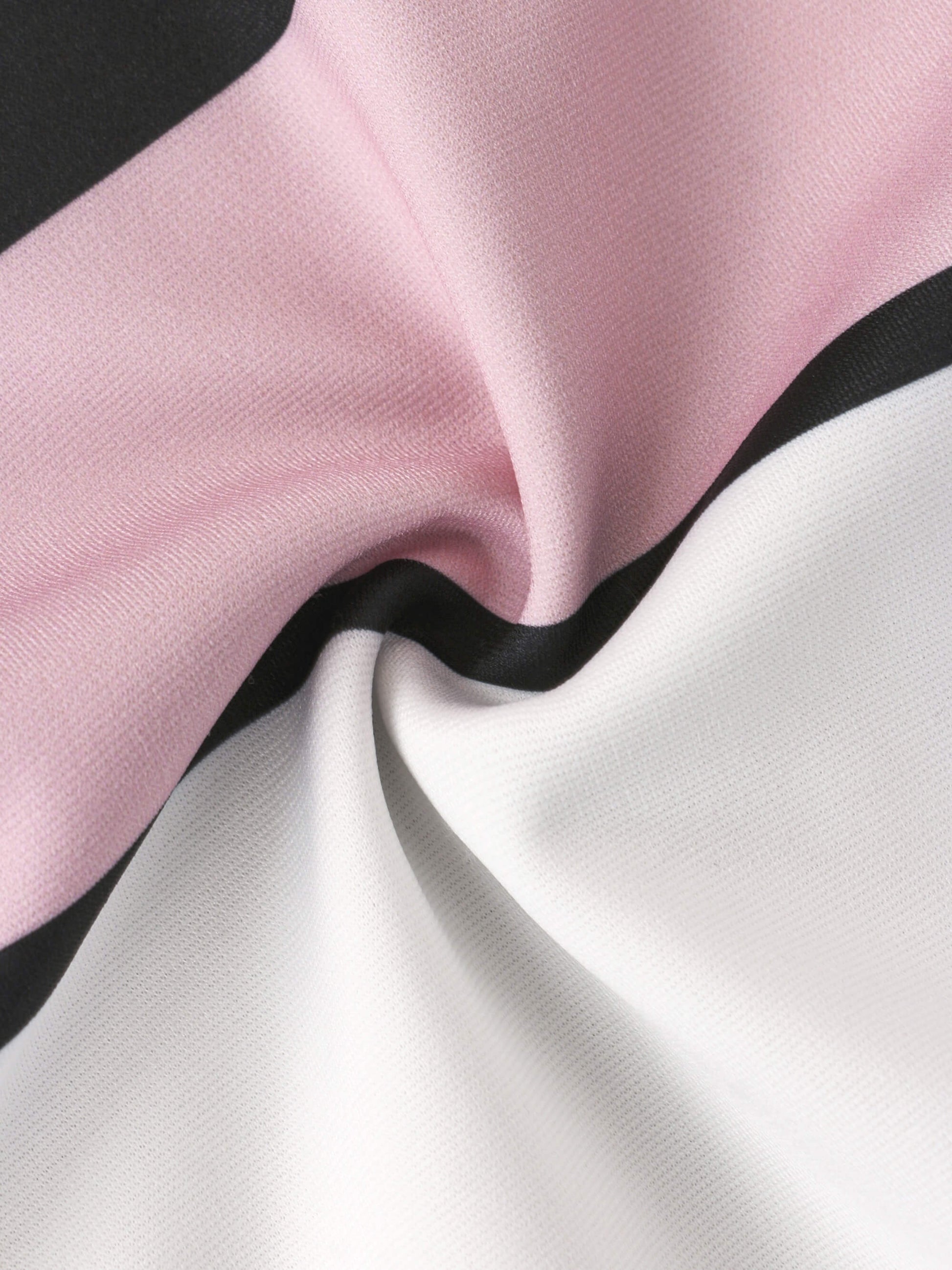 Close-up of pink, black, and white fabric