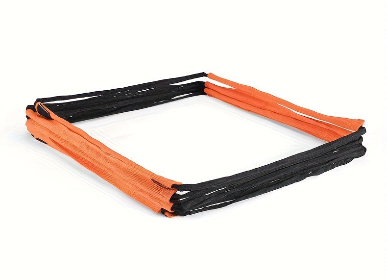 Butterfly agility ladder with parameter details on a white background