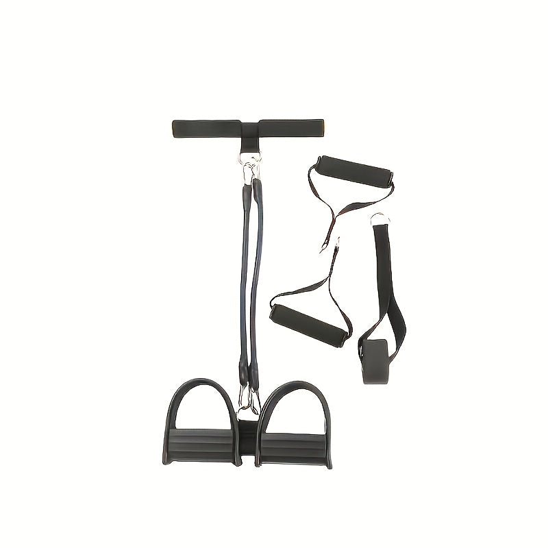 Black Foot Pedal Resistance Band on a white background